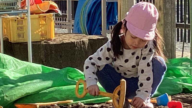 砂場遊び